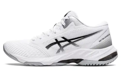 Asics Gel-Netburner Ballistic MT Simple and comfortable low-top volleyball shoes for women, white and black