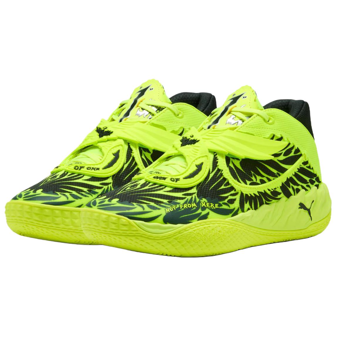 Lamelo Ball x PUMA MB.05 Coverage Rebound Support Mid top Basketball Shoes Unisex Yellow