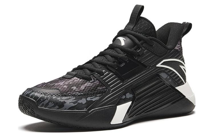 Anta 3 Abrasion Resistant Mid top Basketball Shoes Men’s Black Gray