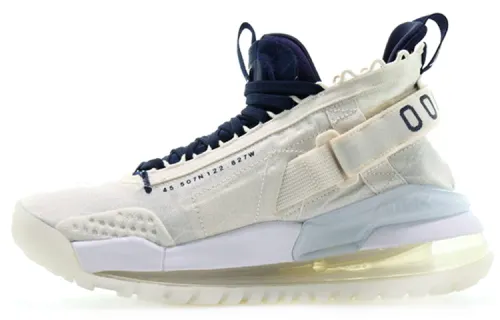 Jordan Proto-Max 720 shock-absorbing lightweight mid-top basketball shoes men's white