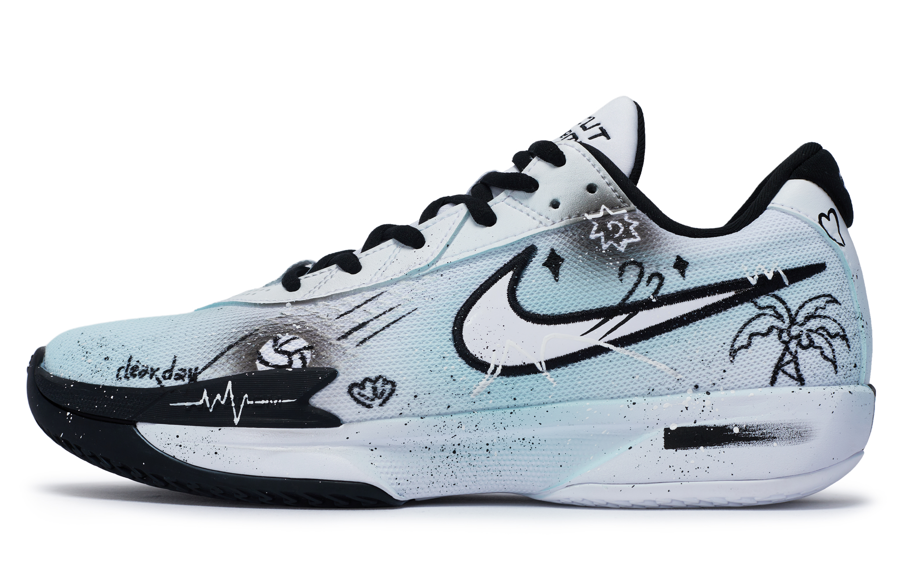 Nike Air Zoom G.T. Cut Academy Basketball Shoes Men’s Low Top White/Black