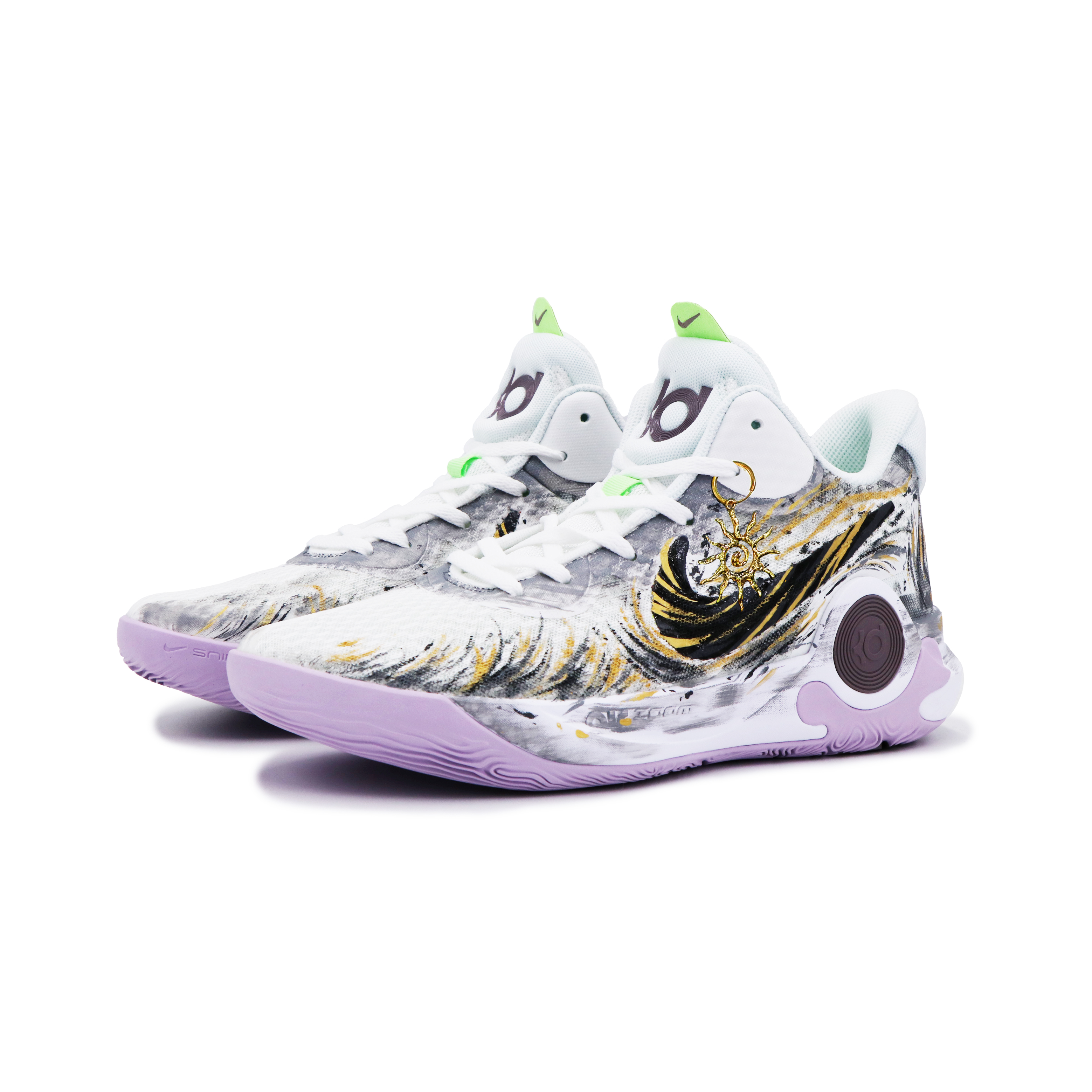 Nike KD Trey 5 IX Mid top Vintage Basketball Shoes Men’s Black Gold