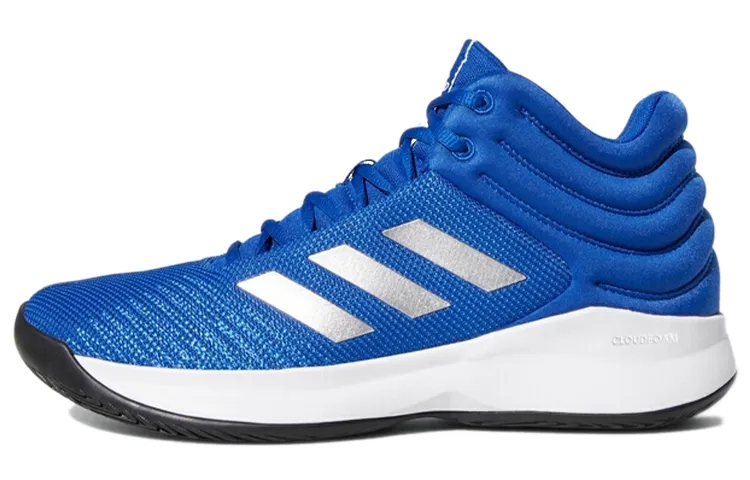 Adidas Pro Spark Abrasion Resistant Mid top Basketball Shoes Men's Blue