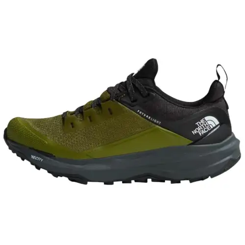 THE NORTH FACE Vective Exploris 2 Slip Resistant Abrasion Resistant Low top Hiking Shoes Men's Olive Green Black