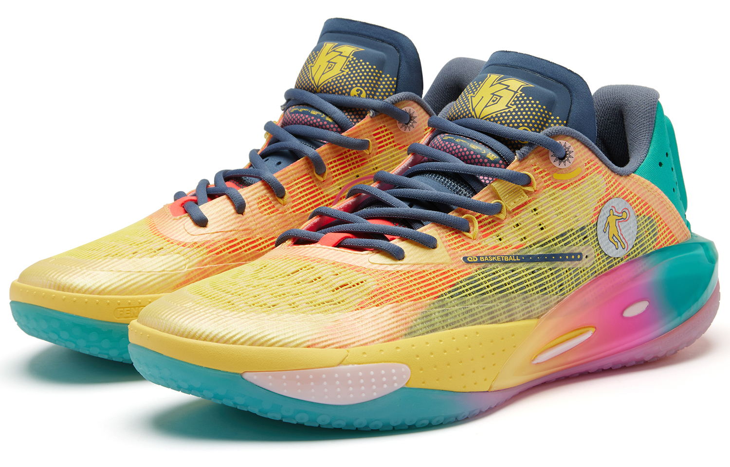 QIAODAN Thorn RISE Good Luck Q KUNGFU PRO Cushioning Abrasion Resistant Lightweight Low top Basketball Shoes Men’s