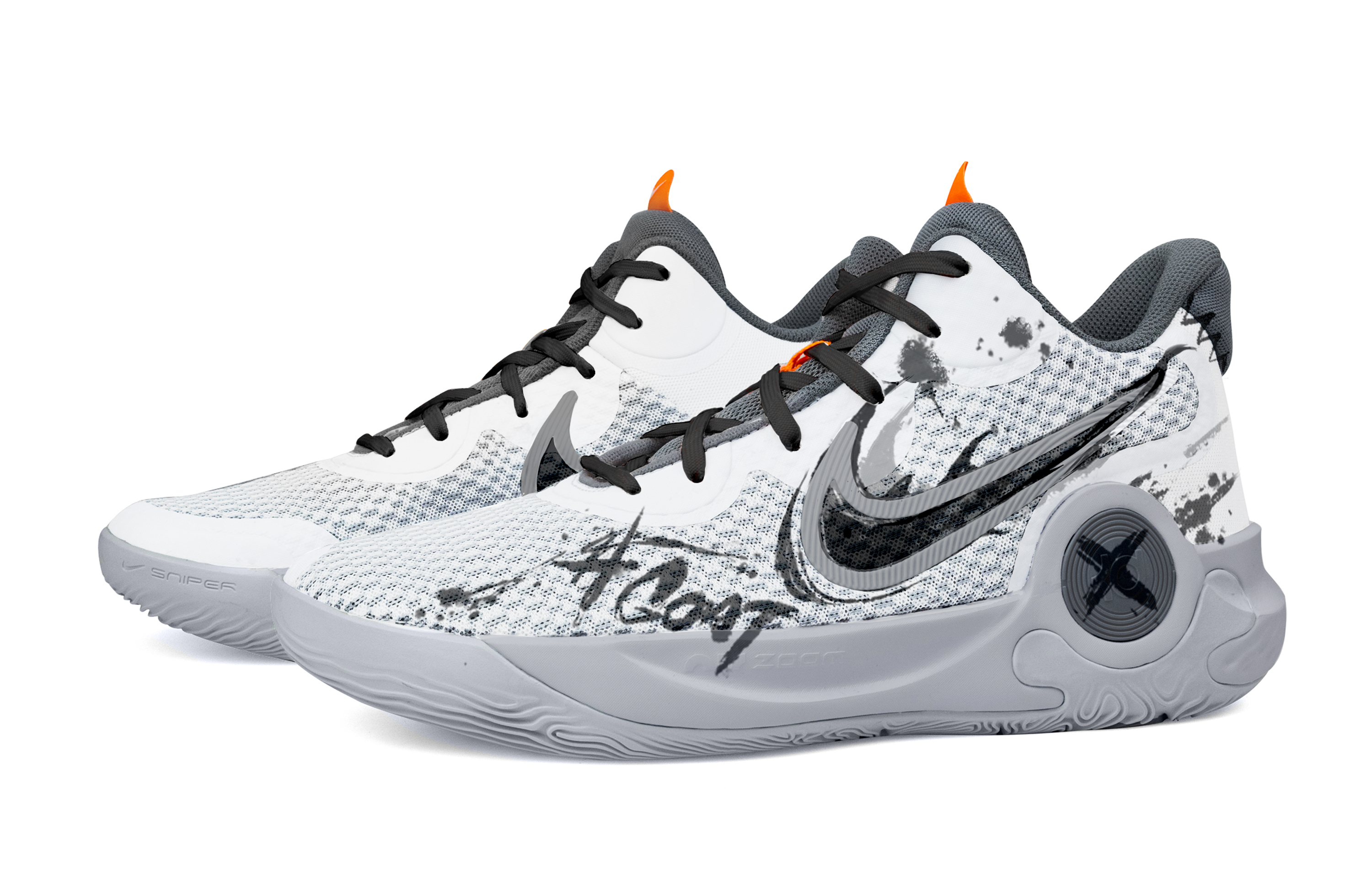 Nike KD Trey 5 IX GOAT Heart Box Mid top Basketball Shoes Unisex Light Gray