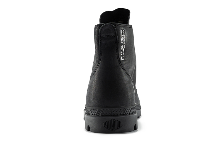 Palladium Pampa Hi Ul Leather II Slip Resistant, Abrasion Resistant, Breathable High top Canvas Shoes Unisex Black