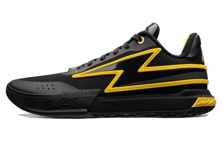 LiNing Wade Lightning Comfortable Non-Slip Low Top Basketball Shoes Men's Black Yellow