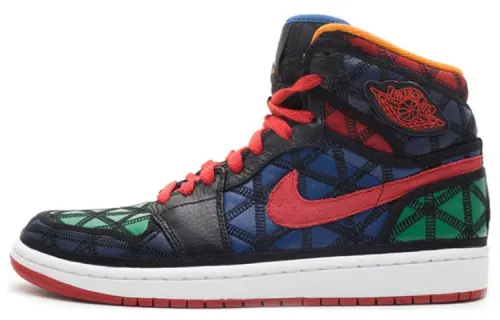 Jordan Air Jordan 1 Retro J2K High Multi-Color Trendy High Top Retro Basketball Shoes Men's Red Blue