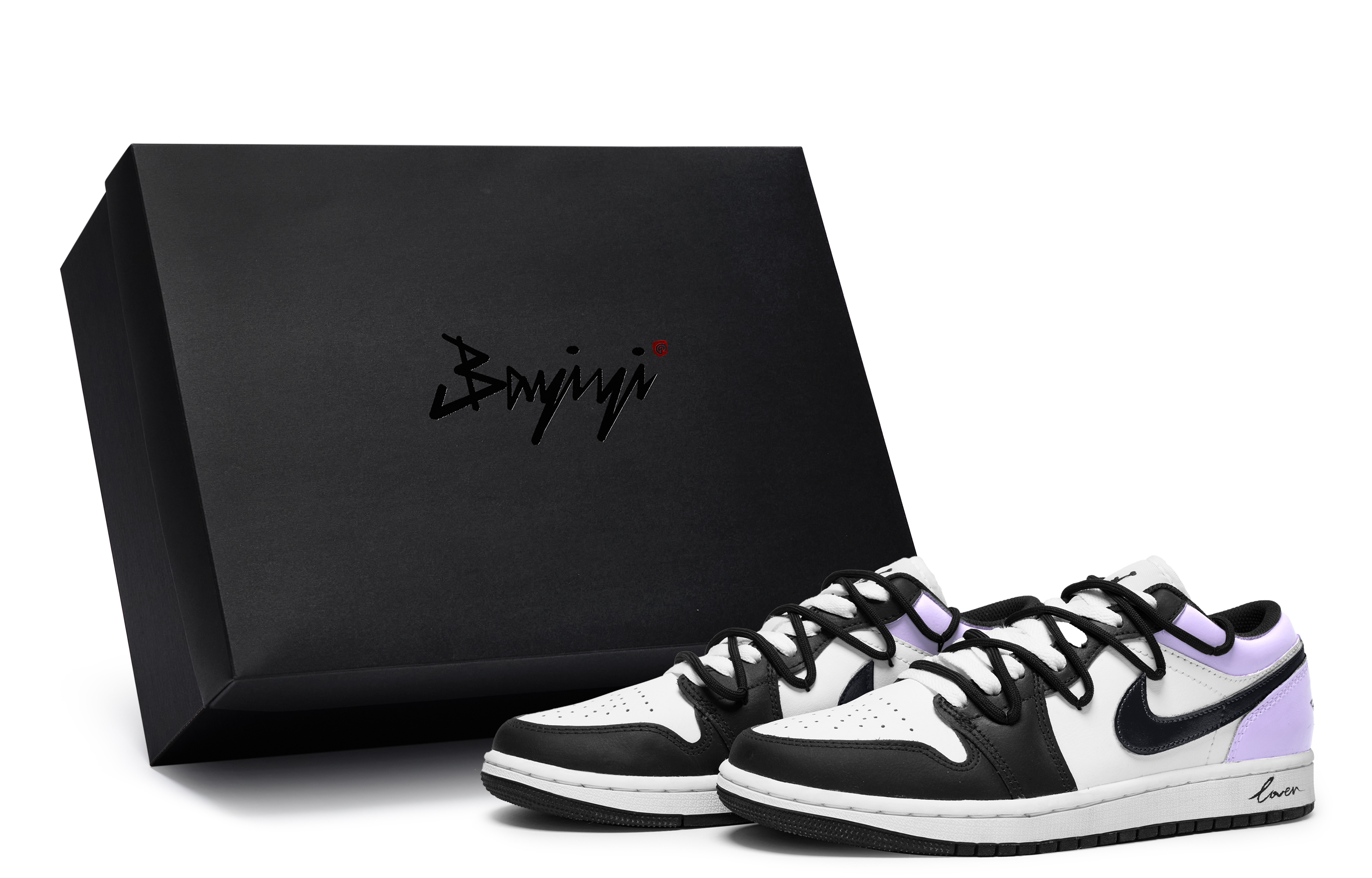 Jordan Air Jordan 1 811 Manufacturing, Charming Years Purple, Special Shoe Box Leather Abrasion Resistant