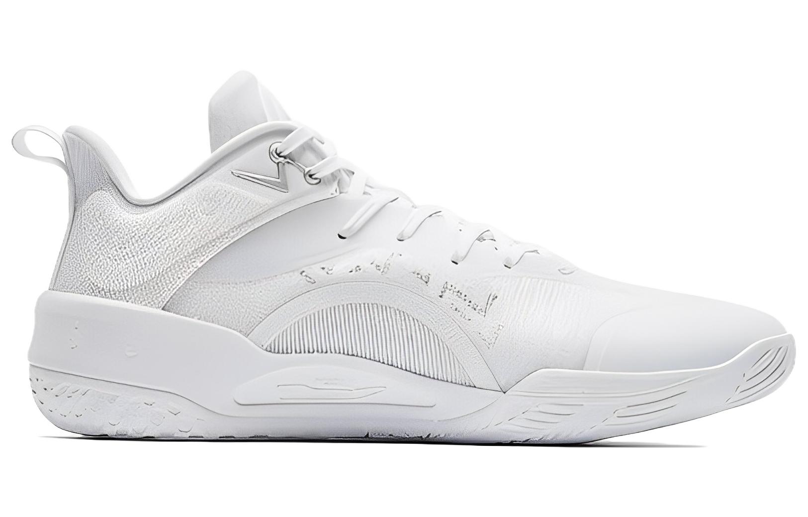 QIAODAN Poisonous Fangs PRO 2.0 SE Cushioning Slip Resistant Abrasion Resistant Low top Basketball Shoes Men’s White