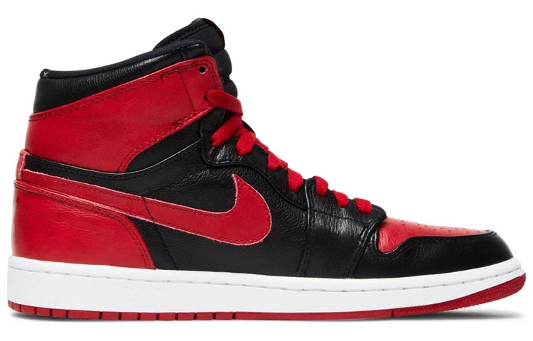 Мужские кроссовки Jordan Air Jordan 1 Retro Banned (черно-красные) — Чёрный / красный / белый — фото 2