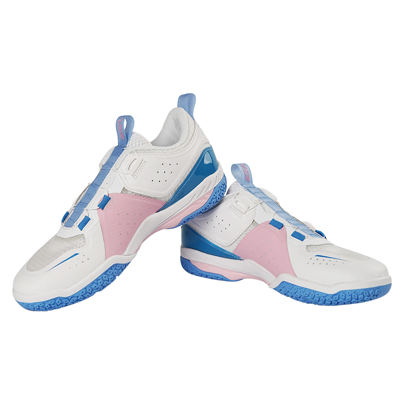 WEICHEN VS Cushioning Abrasion Resistant Breathable Low top Badminton Shoes Unisex White Pink Blue