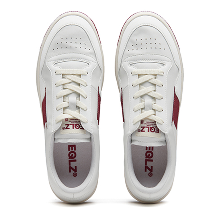 EQLZ EQUALIZER 1970 Athleisure Lightweight Low top Vintage Basketball Shoes Unisex Campus Red