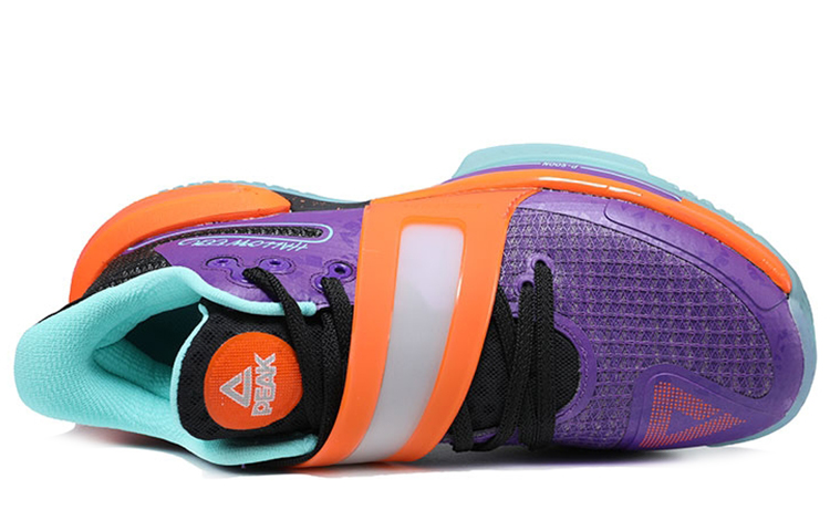 PEAK Flash 2 Generation Synthetic Leather Cushioning Slip Resistant Abrasion Resistant Mid top Basketball Shoes Men’s