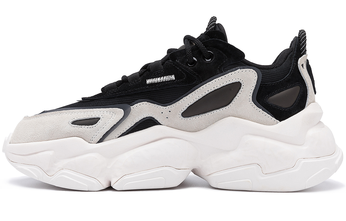STARTER Strata Collection Fabric Cushioning Slip Resistant Low top Chunky Sneakers Women's White