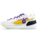 PUMA Clyde Hardwood Slip Resistant Lightweight Non slip Lightweight Low top Basketball Shoes Men's Pink White