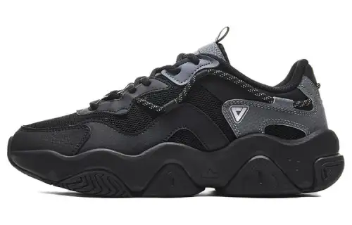 PEAK Breathable Low top Chunky Sneakers Men's Black Gray