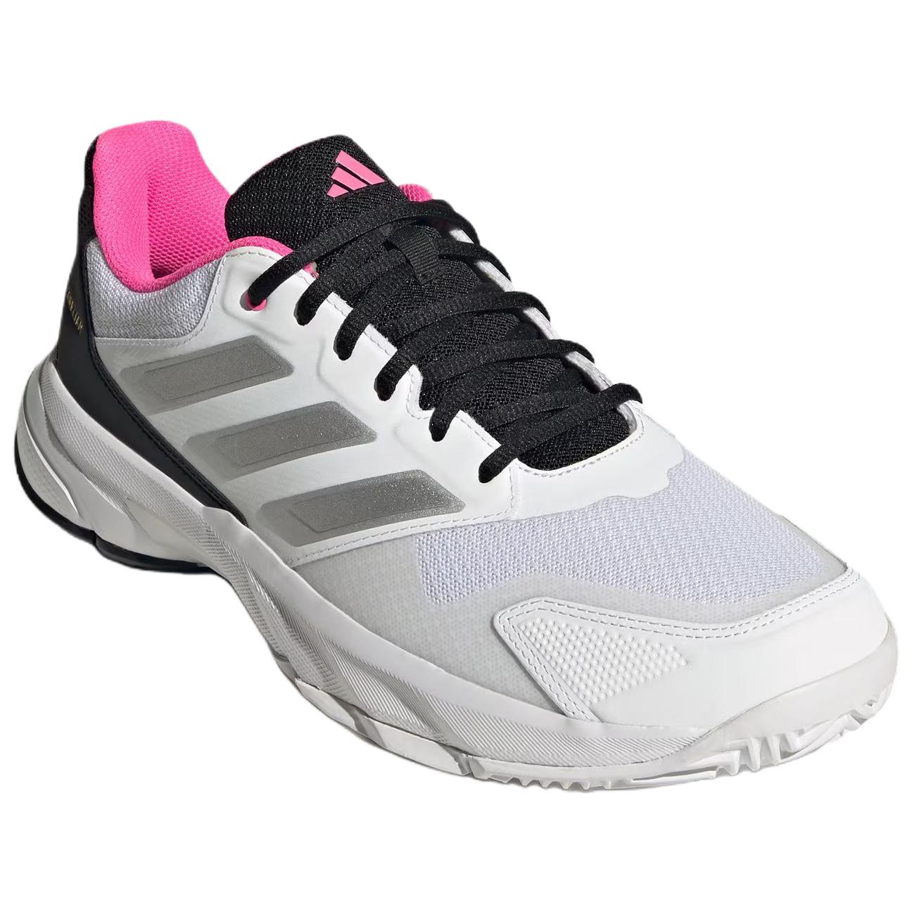 Adidas Courtjam Control 3 ‘Cloud White Silver Metallic Lucid Pink’