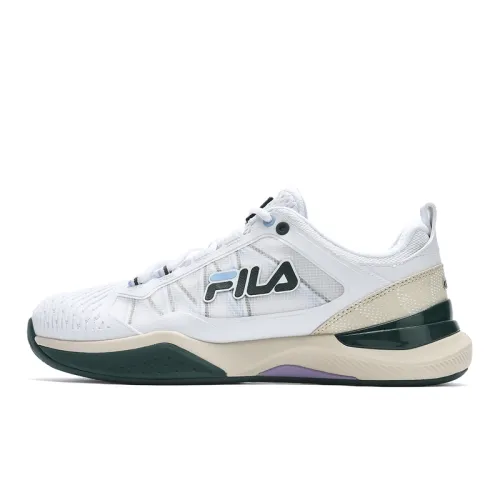 FILA Court Textile, Synthetic Leather Cushioning Slip Resistant Abrasion Resistant Breathable Coverage Low top