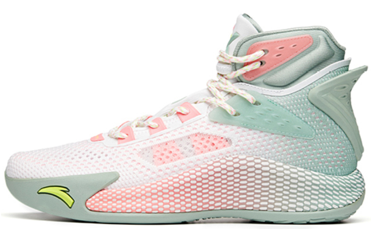 Anta KT5 Thompson Have Fun Comfortable Balanced Non-Slip Wear-Resistant High Top Practical Basketball Shoes Men's Pink Green