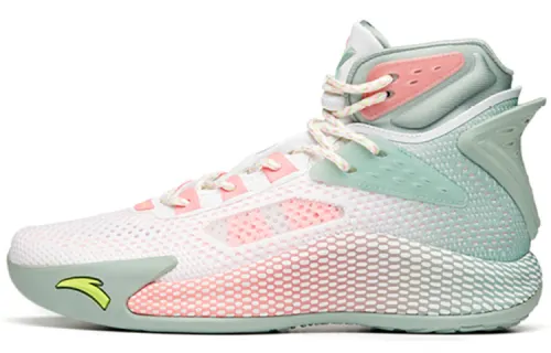 Anta KT5 Thompson Have Fun Comfortable Balanced Non-Slip Wear-Resistant High Top Practical Basketball Shoes Men's Pink Green