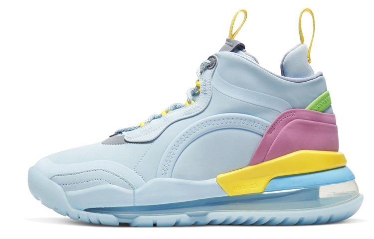 Lyrical Lemonade x Jordan Aerospace 720 leather lemonade non-slip lightweight low-top retro basketball shoes men's blue