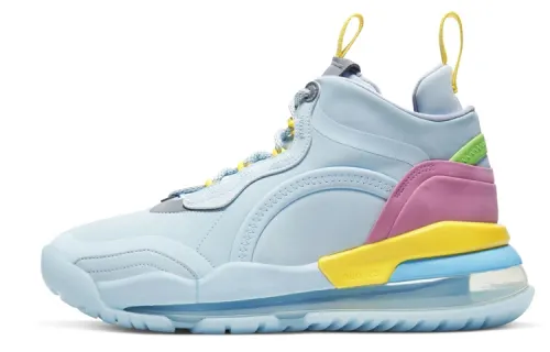 Lyrical Lemonade x Jordan Aerospace 720 leather lemonade non-slip lightweight low-top retro basketball shoes men's blue