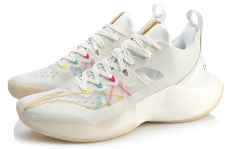 Li Ning Sonic 8 Low Basketball Shoes Men’s Low Top Ivory
