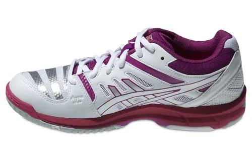 Asics Gel-Beyond 4 comfortable and wear-resistant volleyball shoes for women, white and red