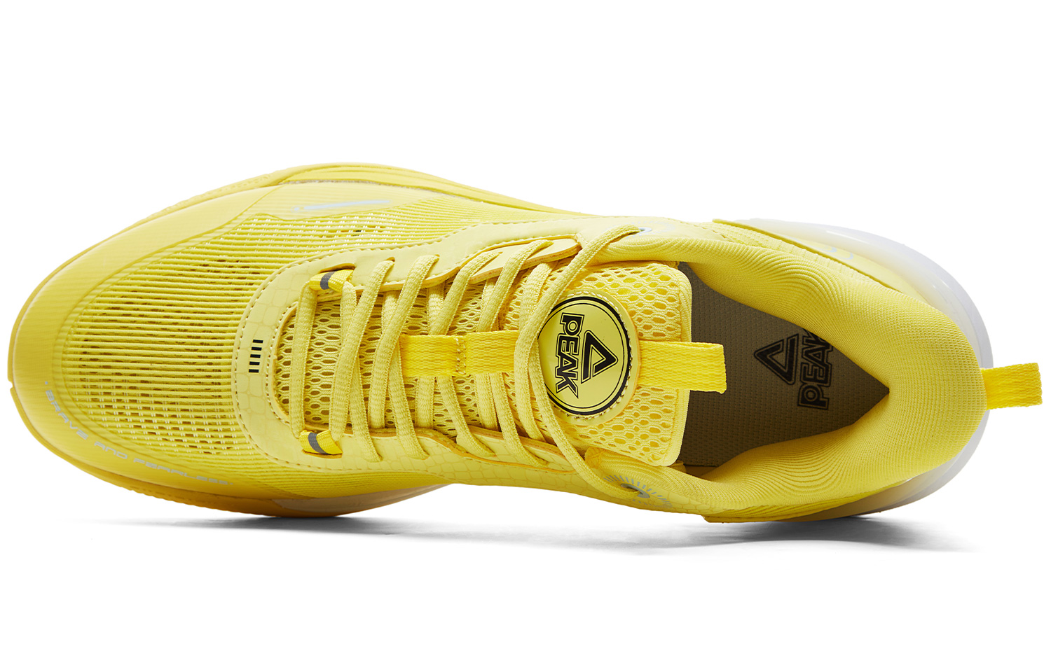 PEAK Slip Resistant Abrasion Resistant Low top Basketball Shoes Men’s Mustard Yellow