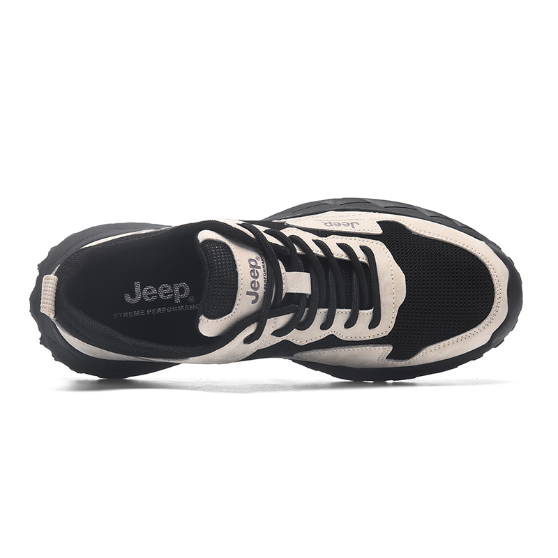 Jeep Pigskin, Textile Low top Outdoor Hiking Shoes Men’s Sand