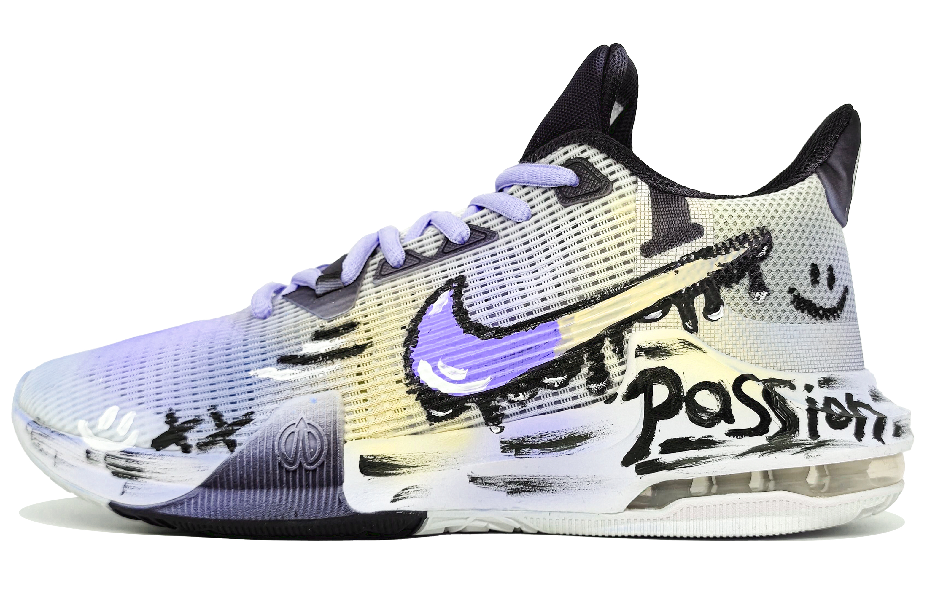Nike Air Max Impact 3 Slip Resistant Abrasion Resistant Low top Basketball Shoes Men’s Purple Yellow