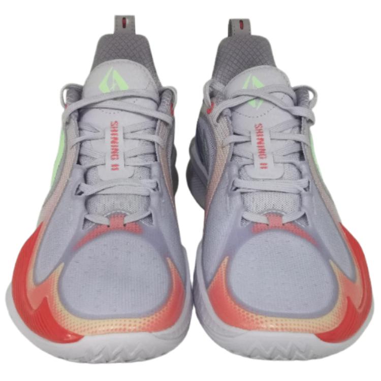 Li Ning Speed 2V2 TPU Abrasion Resistant, Breathable, Lightweight Low top Basketball Shoes Men’s Gray Purple