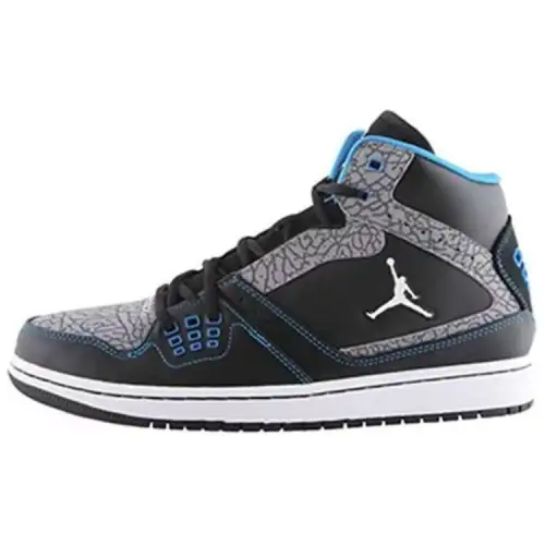 Jordan 1 Flight Black Photo Blue Cement Grey