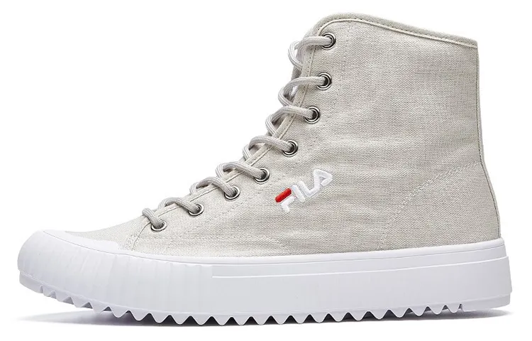 FILA Trail Canvas Shoes Women's High Top Bellflower Gray