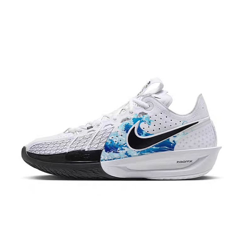 Nike G.T. Cut 3 Dark Blue, Summer Wave Cushioning Slip Resistant Low top Basketball Shoes Unisex White