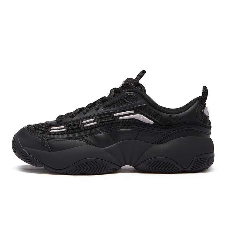 FILA FUSION FIRE Flame Shoes Coverage Low top Vintage Basketball Shoes Men’s Black