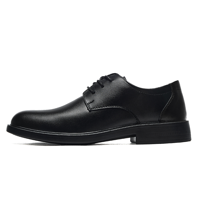Warrior Warrior British Style Simple Business Versatile Soft Elegant Fashion Formal Leather Shoes Men's Black