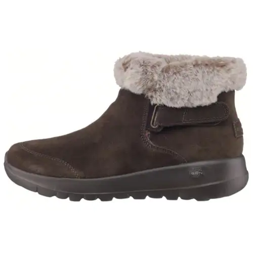 Skechers ON THE GO Waterproof And Wear resistant Comfortable And Trendy Snow Boots Women's Brown