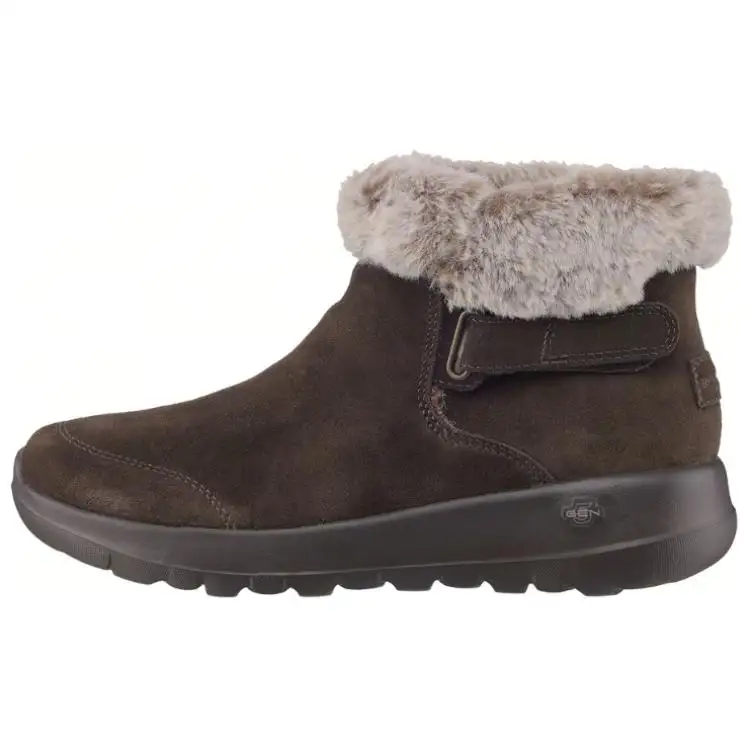 Skechers ON THE GO Waterproof And Wear resistant Comfortable And Trendy Snow Boots Women's Brown
