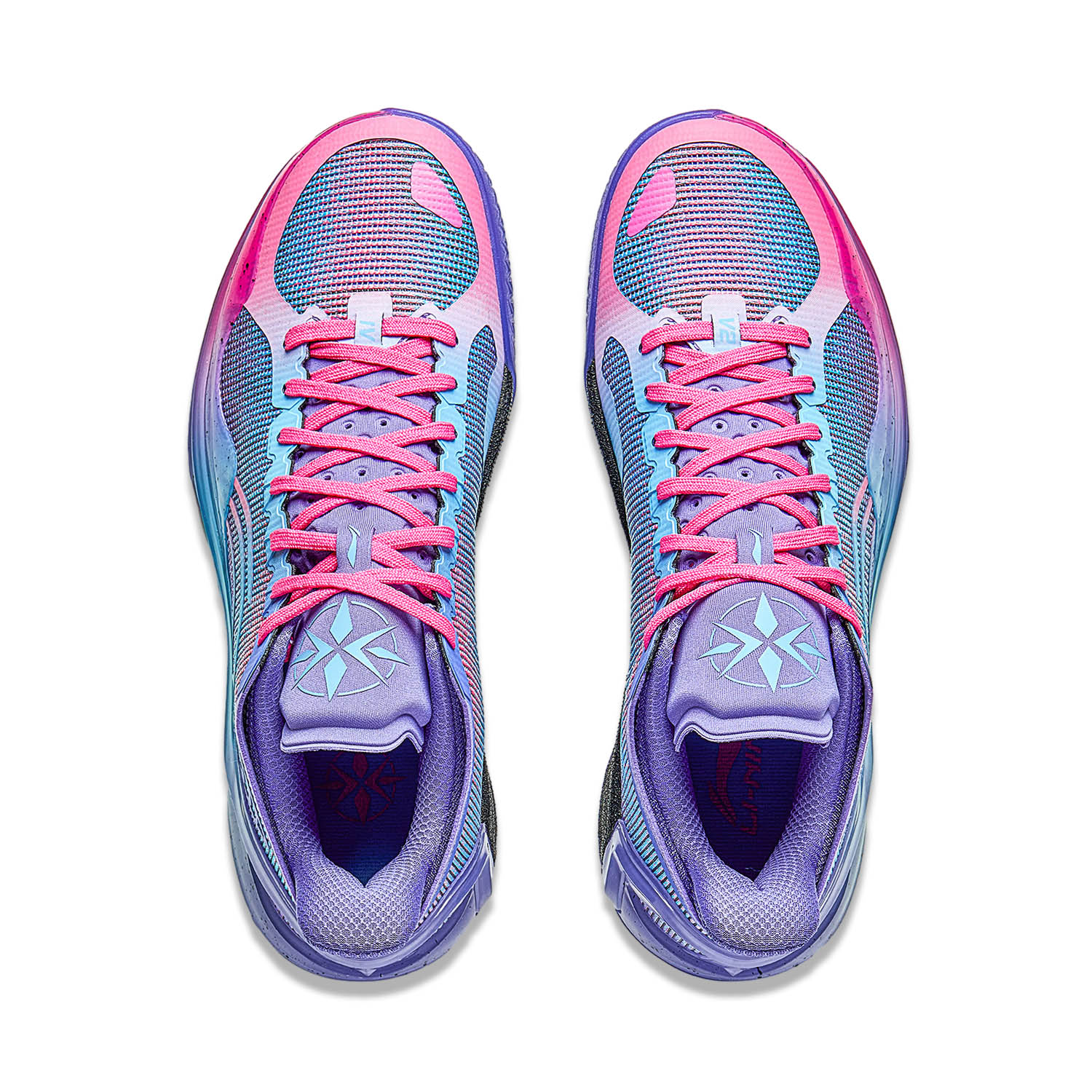Li Ning Liren 4 V2 Cushioning Slip Resistant Support Lightweight Rebound Low top Basketball Shoes Men’s Blue Purple