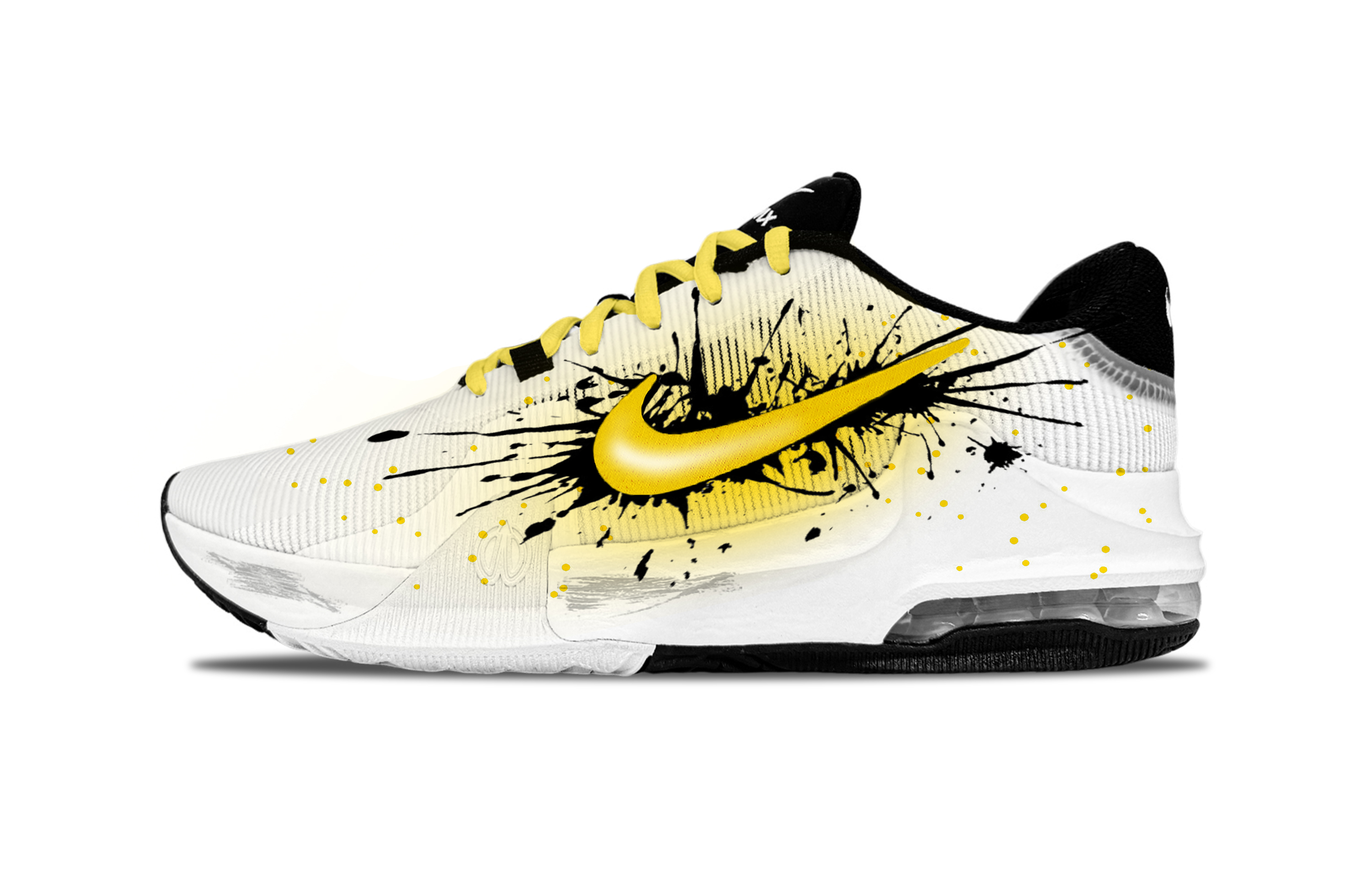 Nike Air Max Impact 4 Fireworks Venom Slip Resistant Slip Resistant Low top Basketball Shoes Men’s Bright Yellow