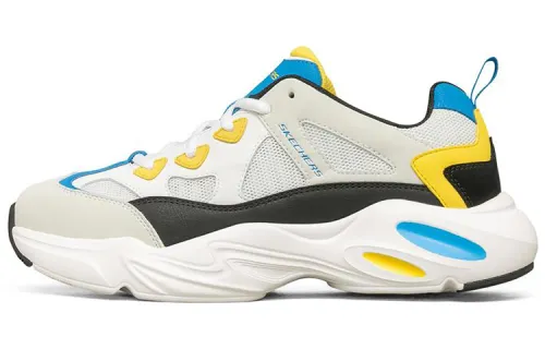 Skechers Stamina Airy Chunky Sneakers Men's Low Top White/Blue/Yellow