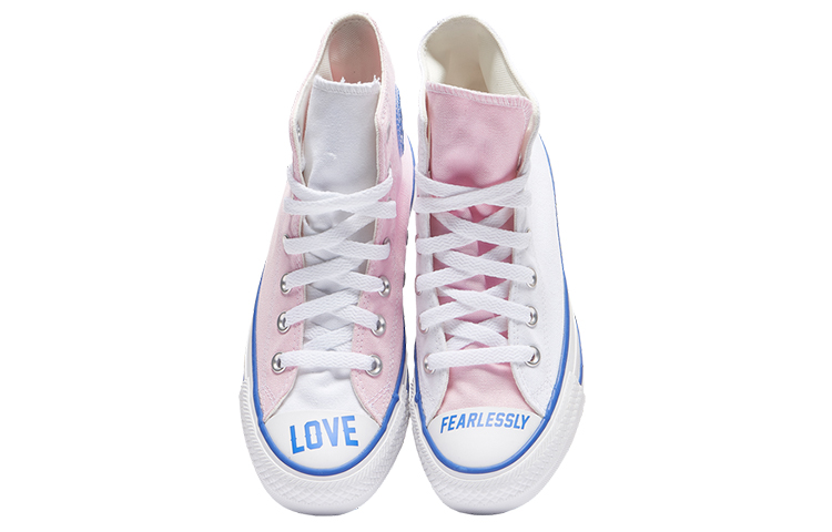 Женские кеды Converse Chuck Taylor All Star (розово-белые) — Розовый / белый — фото 3