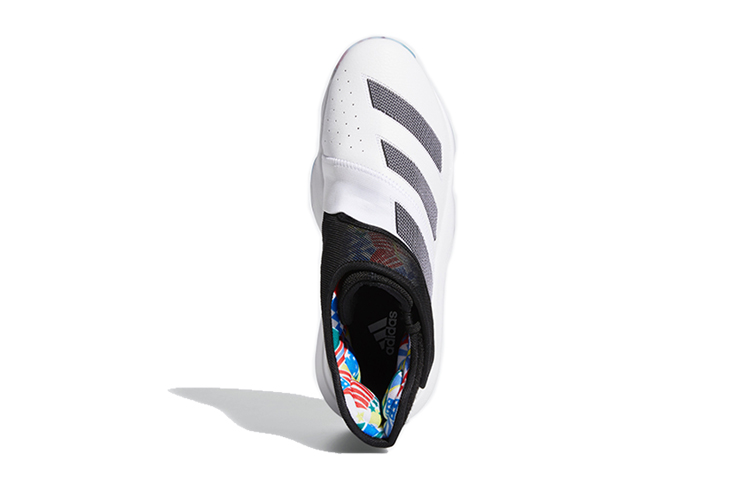 Мужские кроссовки adidas Harden B/E 3 (бело-черные) — Белый / чёрный — фото 5