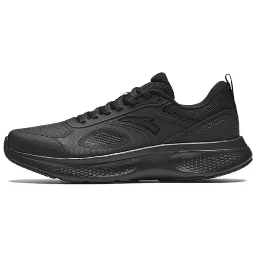 Anta Fabric Abrasion Resistant Slip Resistant Low top Training Shoes Men's Black