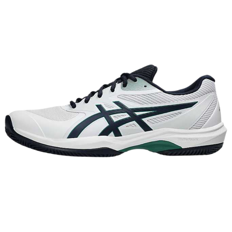 Asics GAME FF Synthetic Leather Cushioning Lightweight Low top Tennis Shoes Men’s White Blue