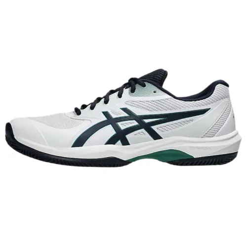 Asics GAME FF Synthetic Leather Cushioning Lightweight Cushioning Lightweight Low top Tennis Shoes Men's White Blue
