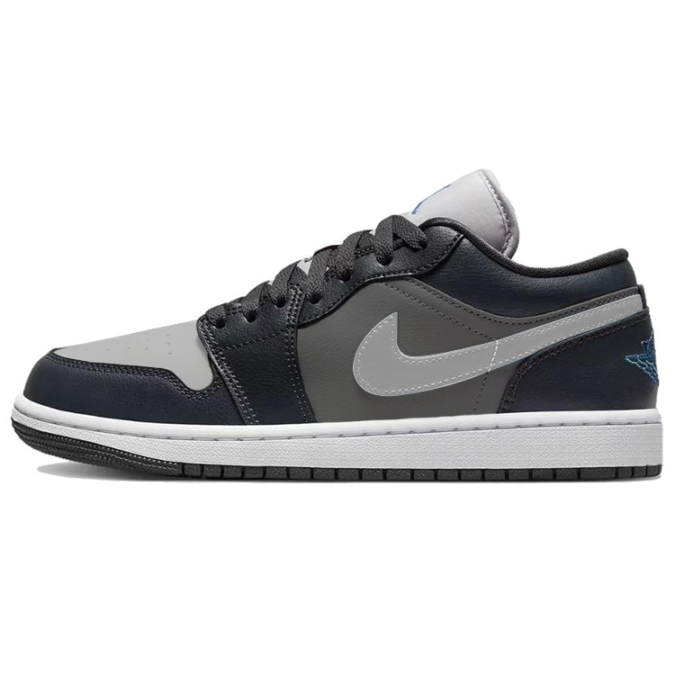 Jordan Air Jordan 1 Vintage Basketball Shoes Unisex Low Top Black/Gray
